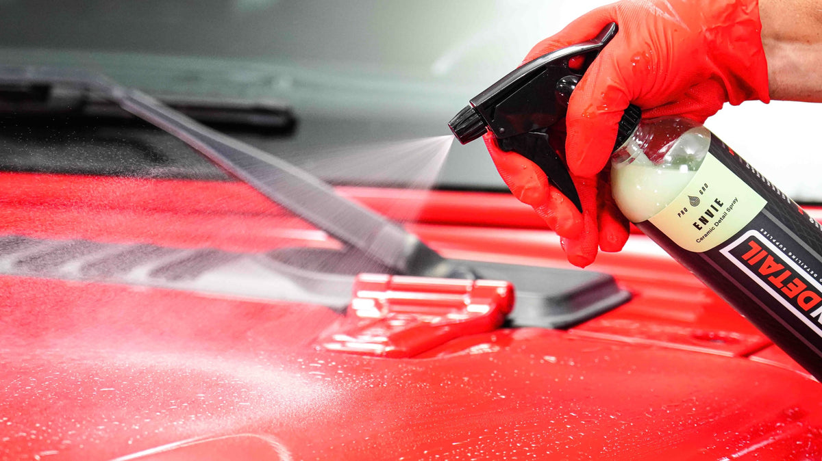Car Getting Sprayed Envie Detail Spray | Best Ceramic Detail Spray for Cars – DIY Detail